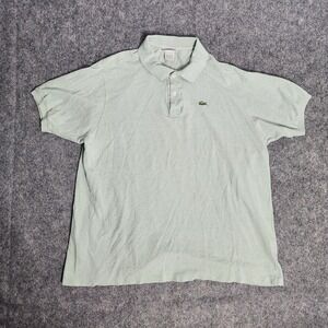 VTG Chemise Lacoste Polo Shirt Men Sz 9 XL Green‎ Croc Logo Short Sleeve Golf